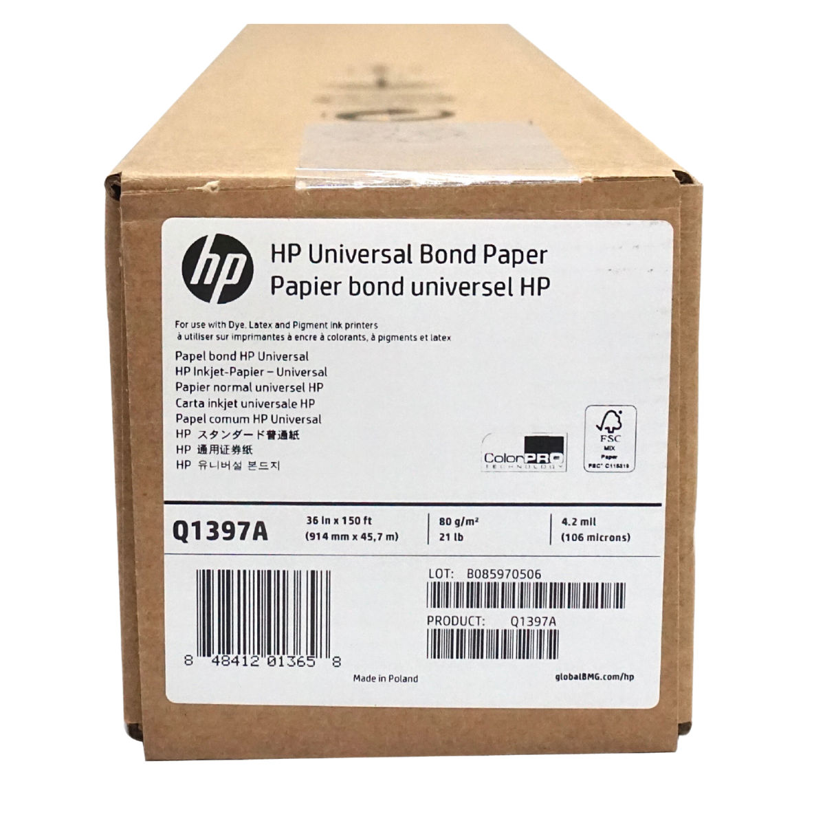 Q1397A HP Universal Bond Paper 36"x45.7M 80gsm